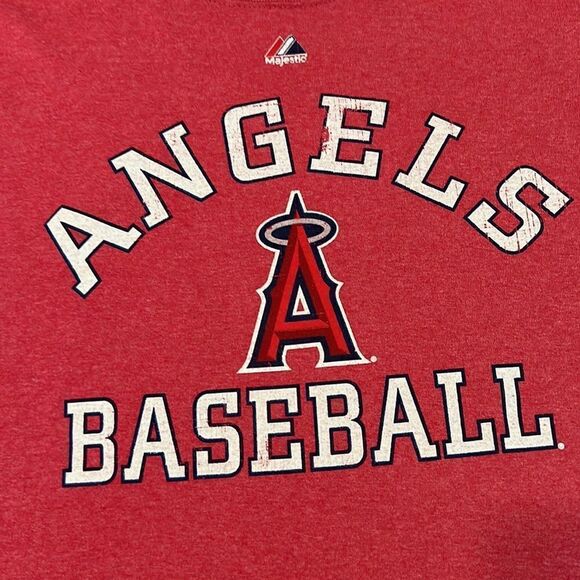 Angels PUJOLS #5 size XL red short sleeve team T-shirt EUC - Picture 3 of 9